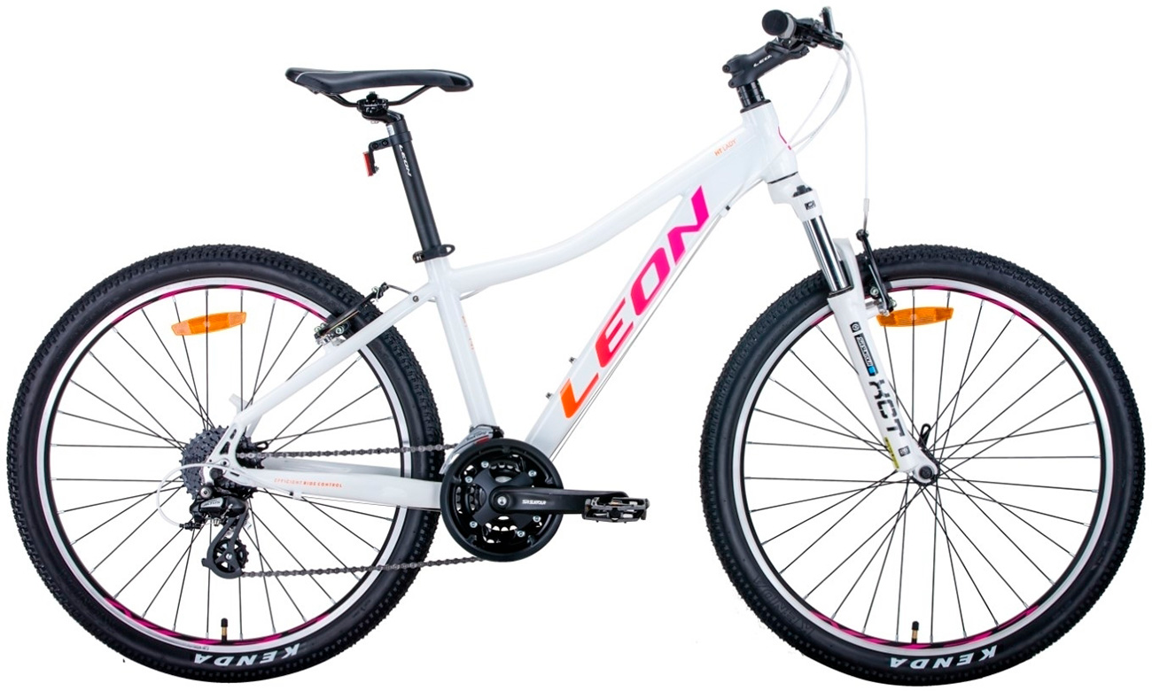 Велосипед Leon HT-Lady 26" (2020) 2020 Бело-розовый